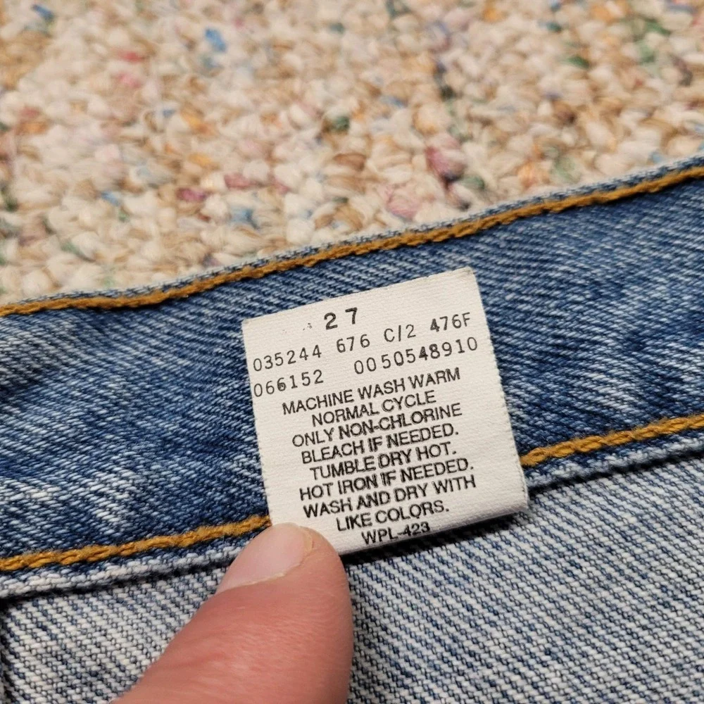Levis 505 Regular Fit Jeans Mens 33x34 Blue Straight Leg Medium Wash Denim